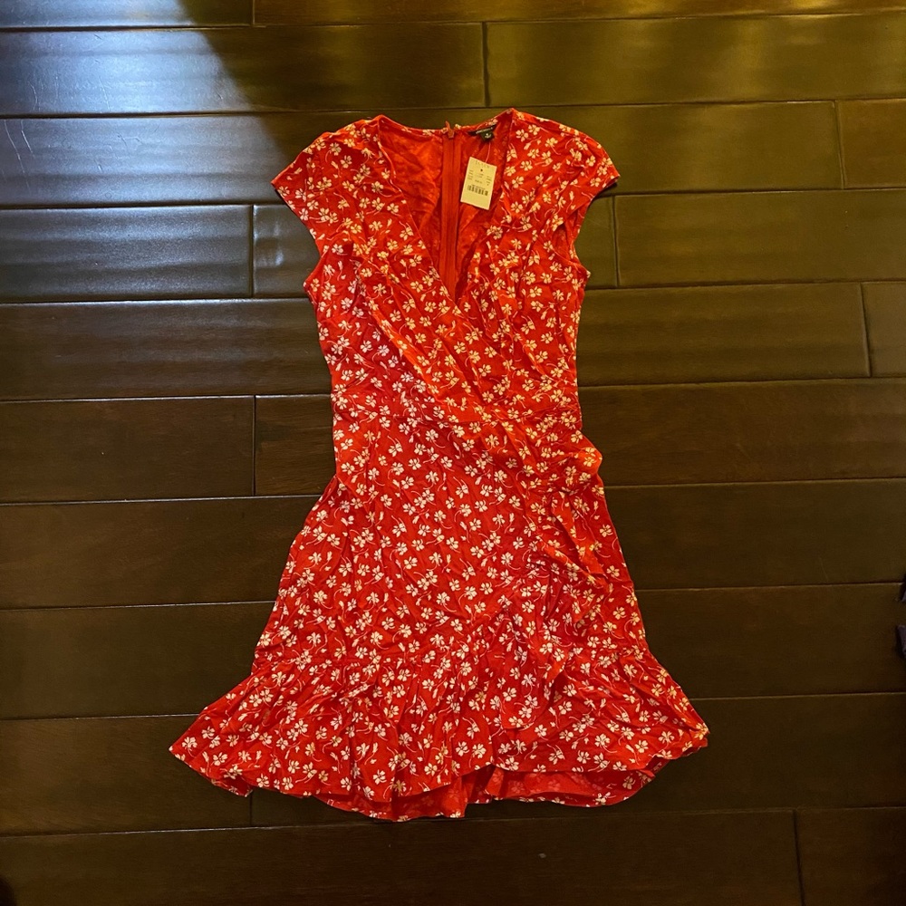 J. Crew Mercantile Red Floral Mini Dress